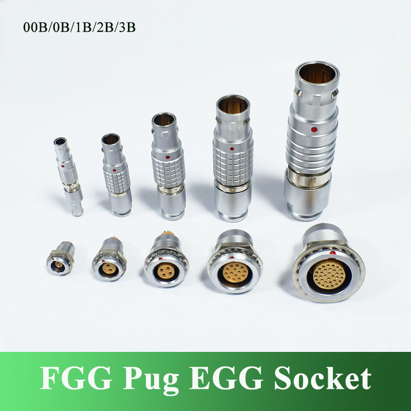 Push Fit Connector - FGG EGG Metall-Steckverbinder mit Push-Pull-Selbstverriegelung, kompatibel