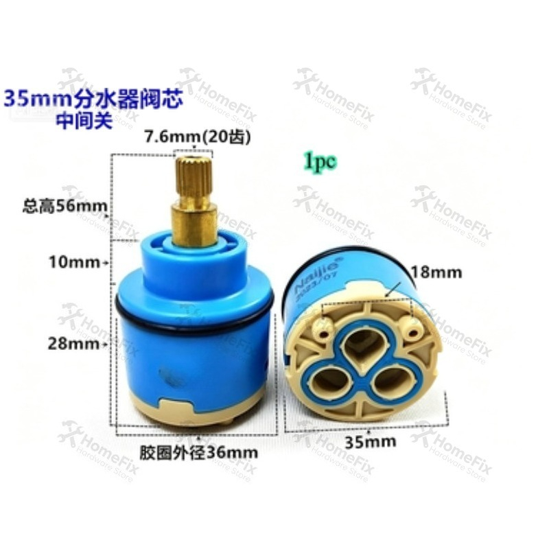 Basin Mixer Cartridge - 1 Stück Keramik-Ventilkern 28mm 35mm 40mm