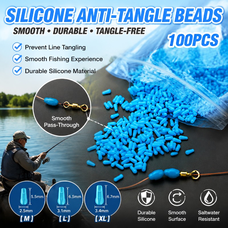 Plastic Pipe Clip - Silikon-Angelperlen Weiche Schlauchperlen Schnurstopper Verbinder Karpfen-Rig-Zubehör