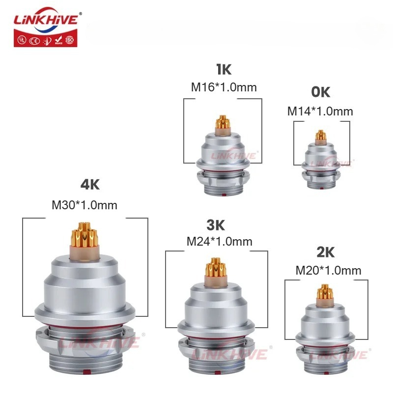 Push Fit Connector - Push-Pull-Stecker, kompatibel mit LEMO EEG-Buchse/Aufnahme 0K
