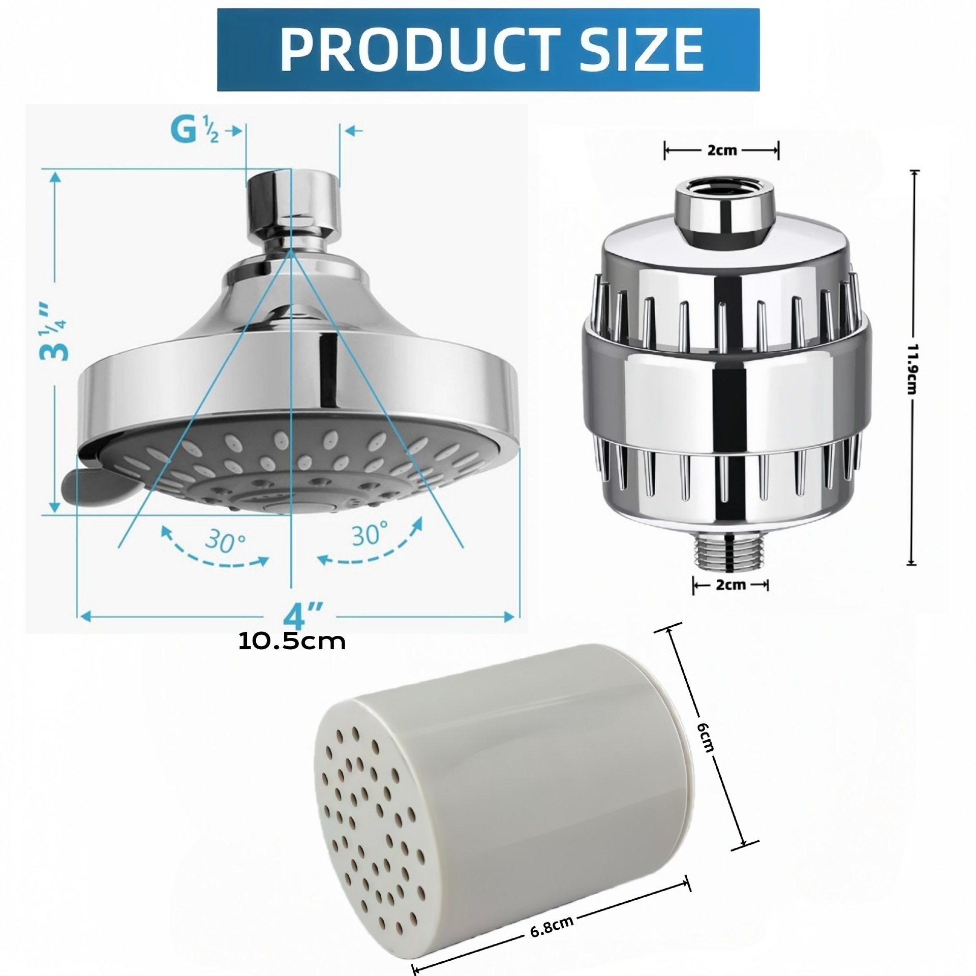 15/20/25/30-stufiger Filter mi – Shower Valve Cartridge Bewertung und Preis