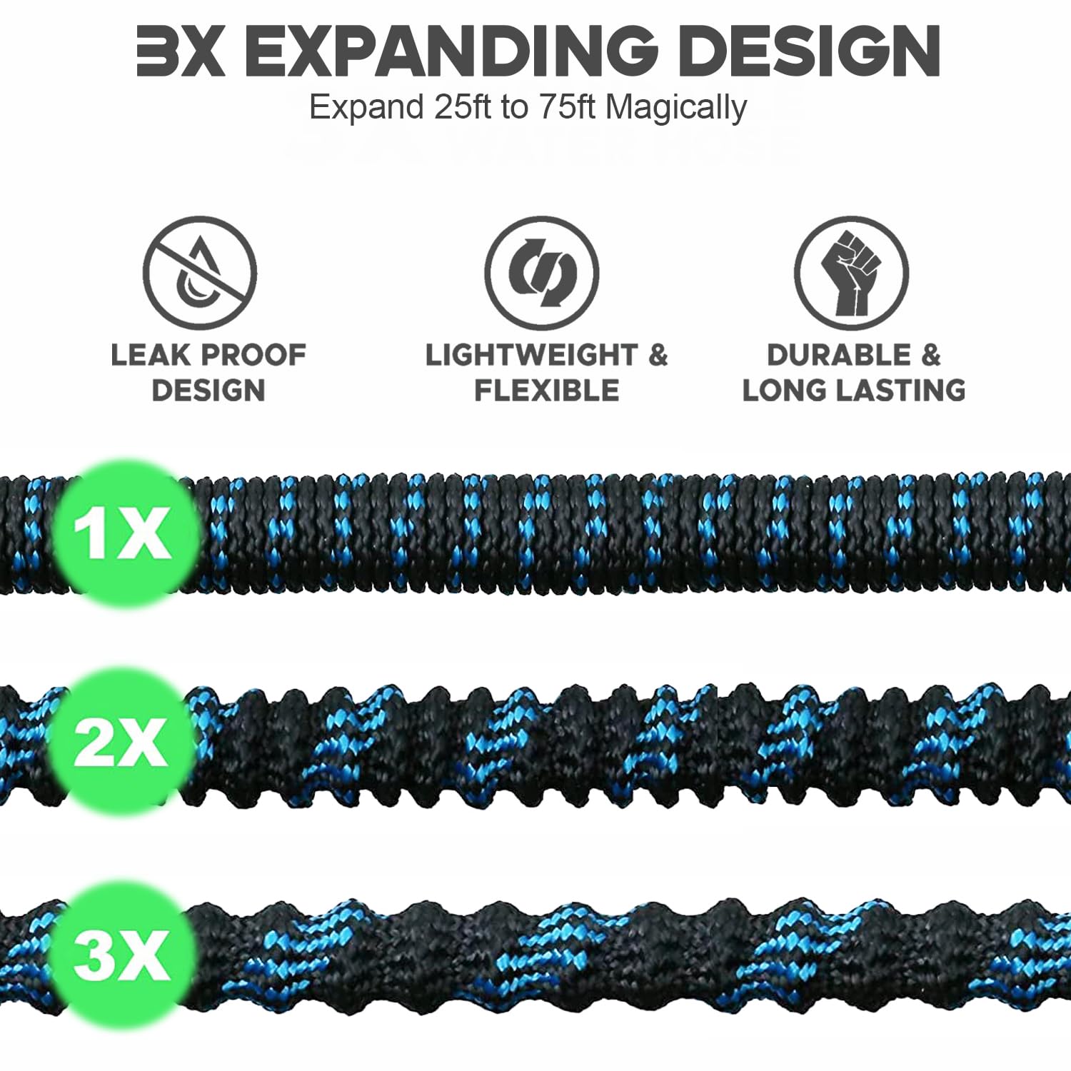 Erweiterbarer Gartens ch lauch – Flexible Hose Braided Bewertung und Preis