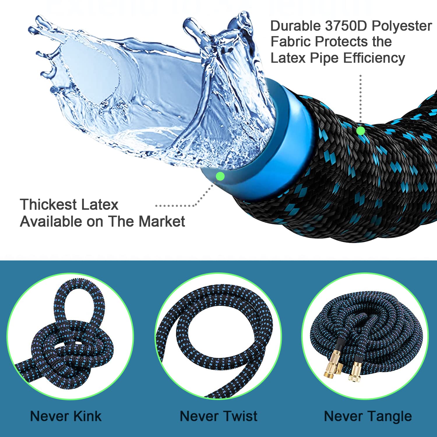 Erweiterbarer Gartens ch lauch – Flexible Hose Braided Bewertung und Preis